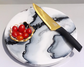 Mesa de comedor Lazy Susan personalizada, bandeja giratoria para servir alimentos, accesorio de entretenimiento, decoración del hogar, regalo hecho a mano.