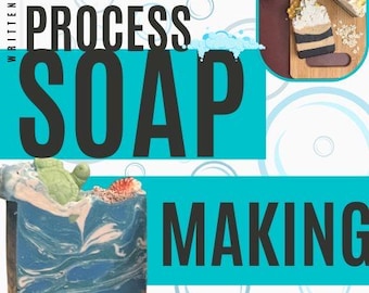 Koud proces e-book zeep maken voor beginners DIY-zeep Leer thuis zeep maken Stap voor stap Gids voor het maken van zeep Digitale download