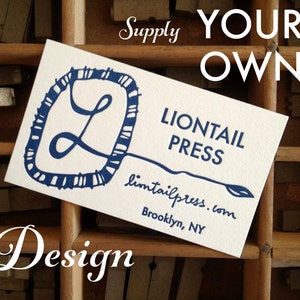 Letterpress Business Cards, 250 Custom Letterpress Business Cards - Your Design