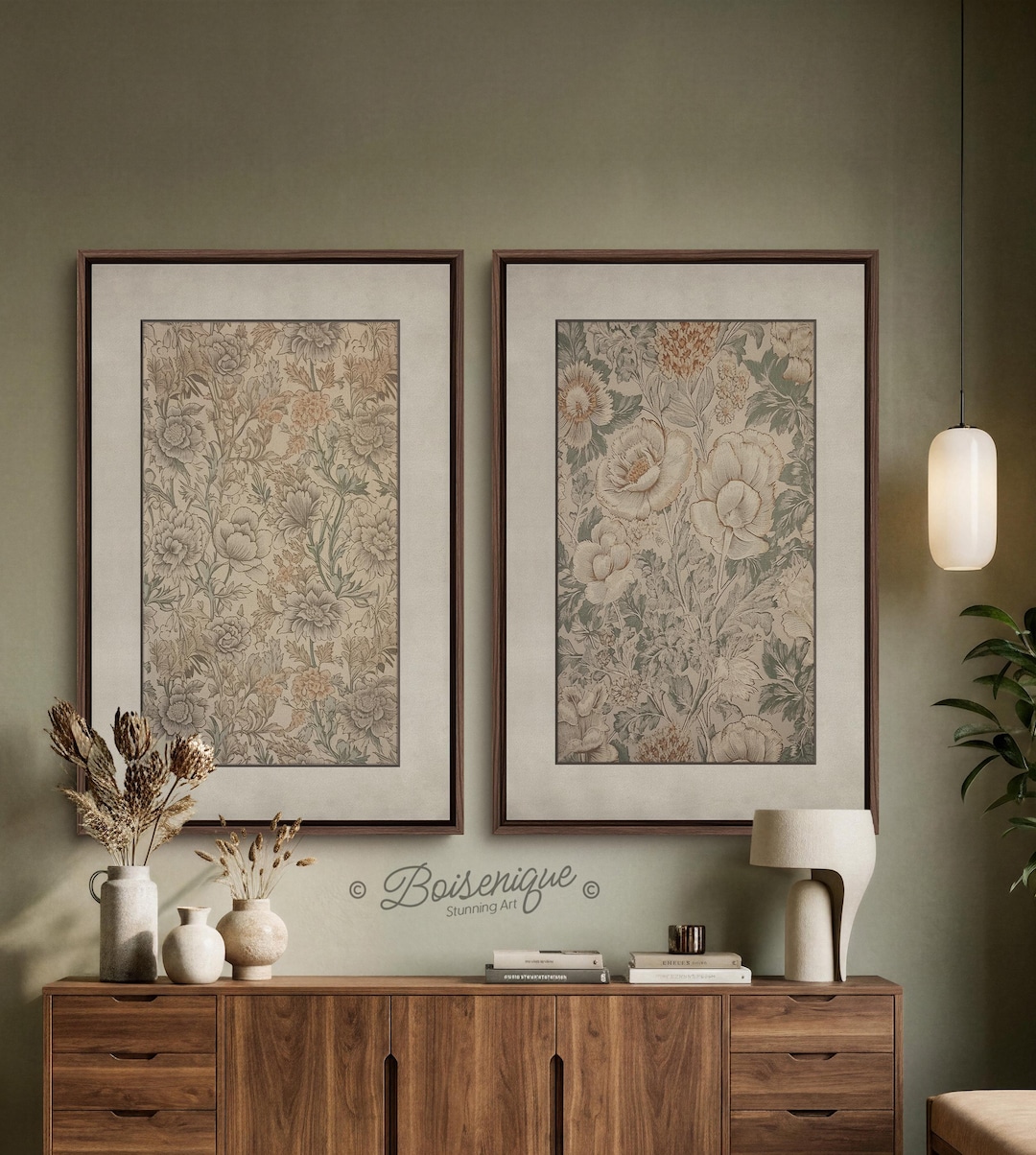 Vintage Floral Botanical Print Set | Romantic Antique Rose Wall Art ...