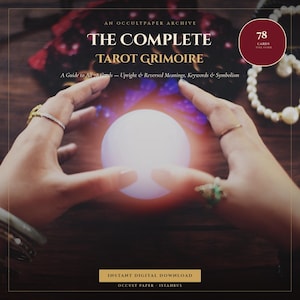 Vollständiges Tarot-Grimoire | Bedeutungsleitfaden für 78 Karten (Digitaler Download)
