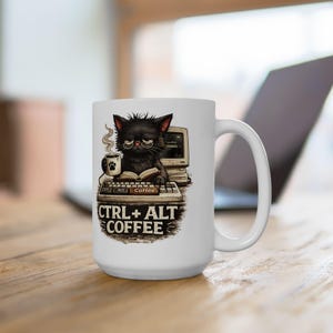 Programmer Mug, Ctrl Alt Coffee Mug, Coding Coffee Mug, Developer Gift, Funny Office Mug, Computer Geek Mug, Coffee Lover Gift