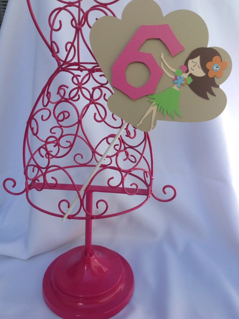 Hula Girl Centerpiece for Birthday or Baby Shower Etsy