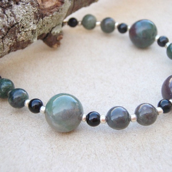 India Agate Earth color Bracelet