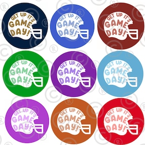 Get up it’s Gameday Pin, button for football games!