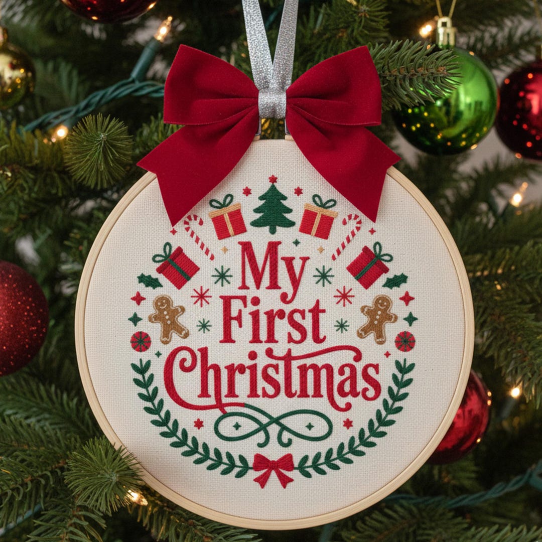 My First Christmas Ornament Baby’s First Christmas Keepsake Newborn — free download