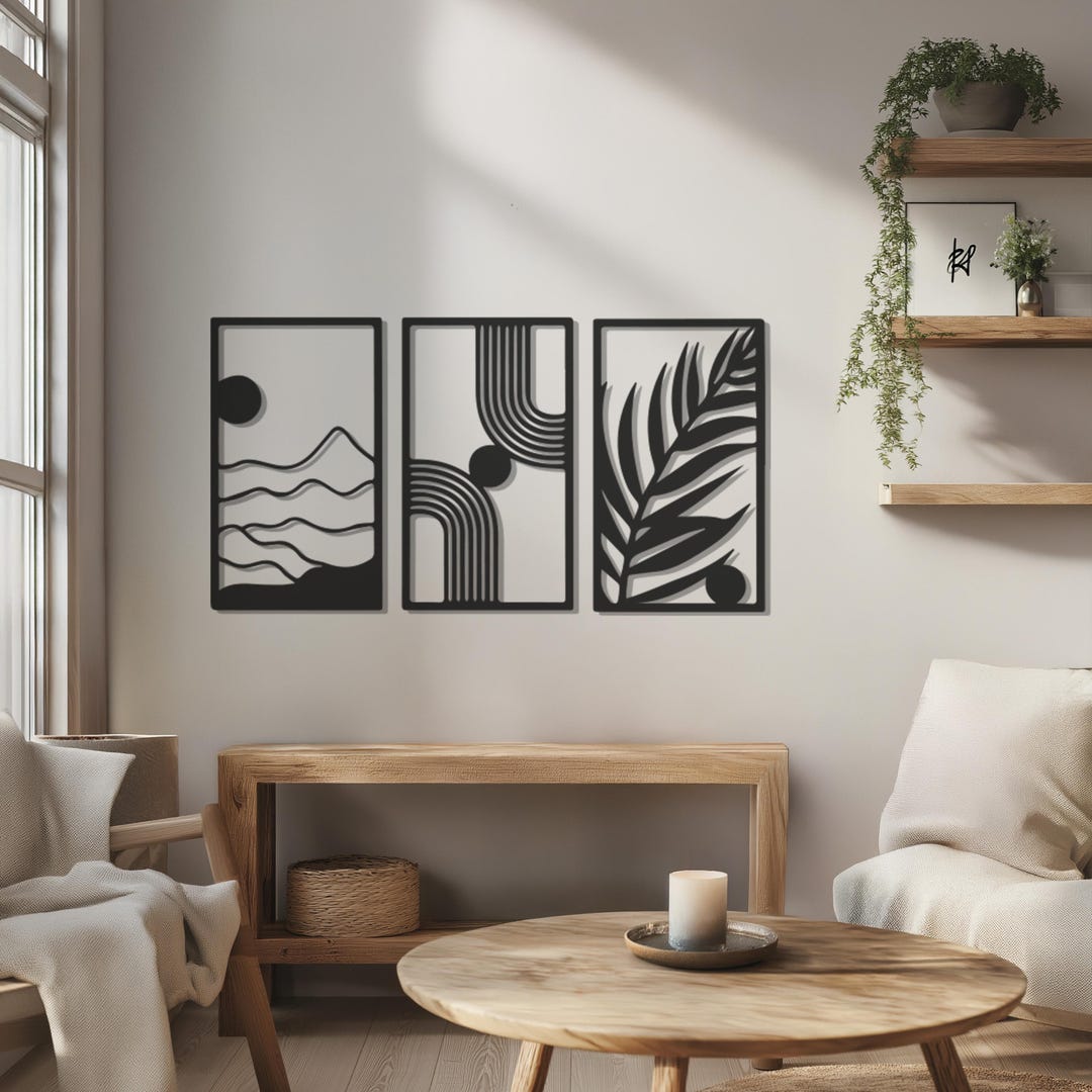 Beautiful view of Penthouse Flat Minimalist Modern Ribbon Wall Decor