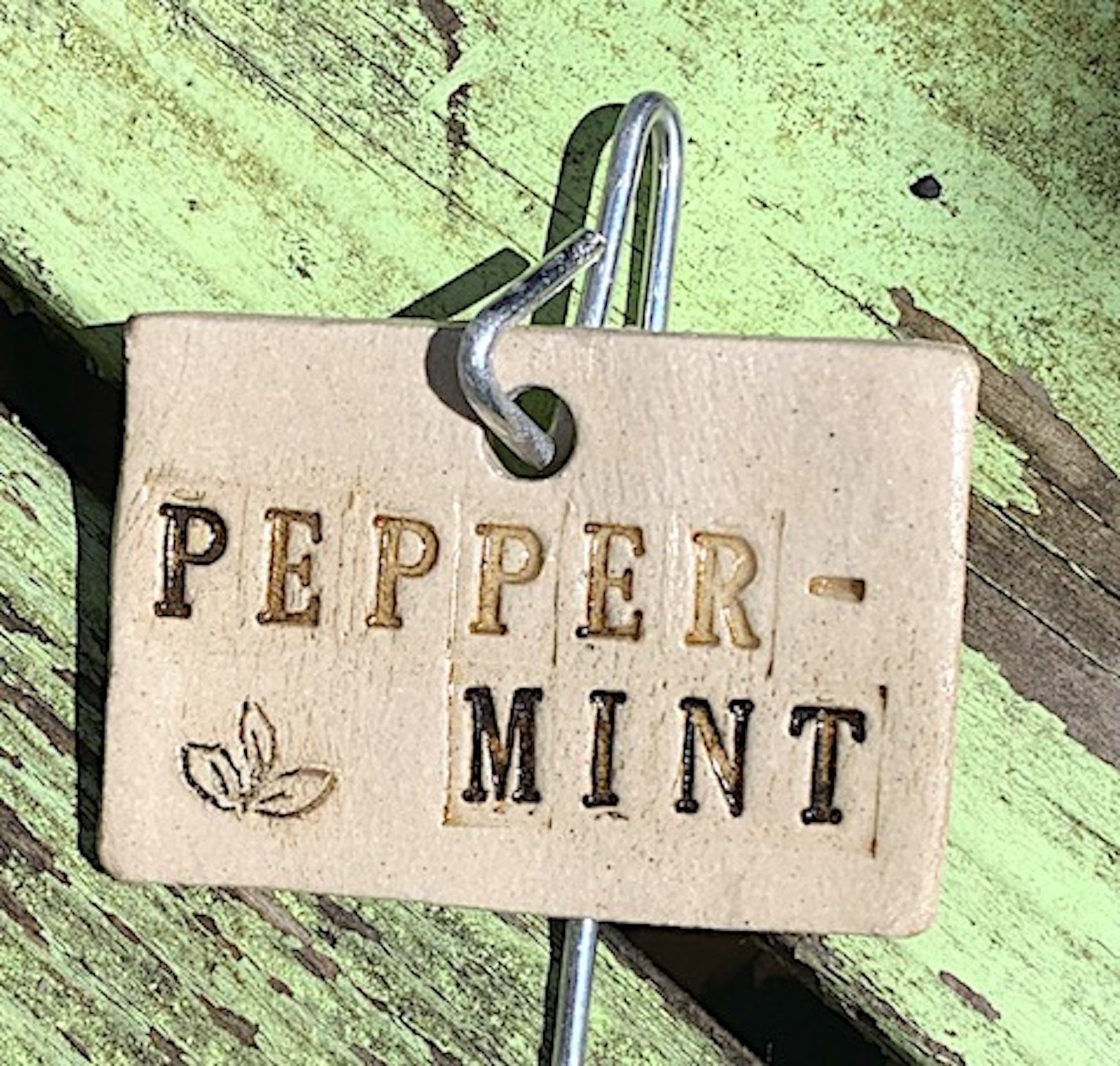 Peppermint Plant Marker Etsy