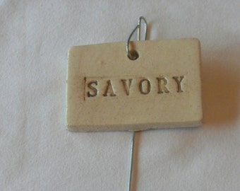 Savory Plant Marker