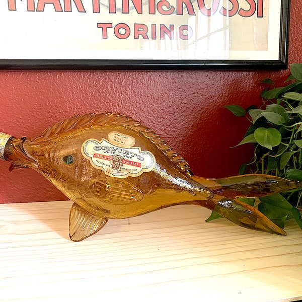 Glass Fish Bottle Etsy