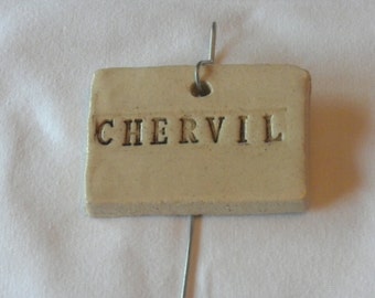 Chervil Plant Marker