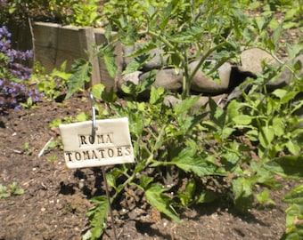 Roma Tomatoes Plant Marker