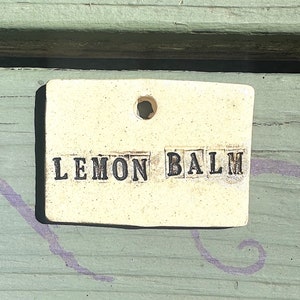 Lemon Balm Plant Marker