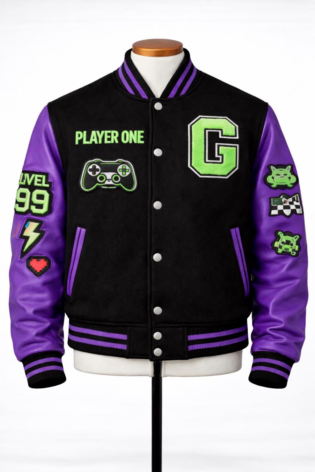 Gamer Varsity Jacket-letterman Retro Gaming Jacket-game Controller ...