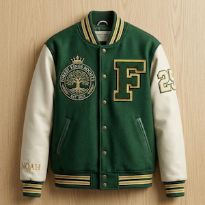 Benutzerdefinierte Varsity Jacke Personalisierte Letterman Jacke Chenille Patch Gestickter Name Nummer Team Logo Schule College