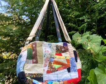 Handmade Fabric Scrap Bag