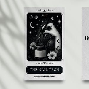 The Nail Tech Visitenkarte - Trendy Branding Digital Download Canva Template