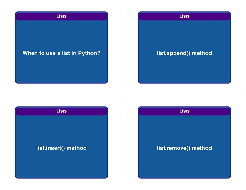 Data Structures Flashcards with Python Examples — 338 Cards | PDF, Anki Deck & HTML Study App | Coding Interview Prep image 4