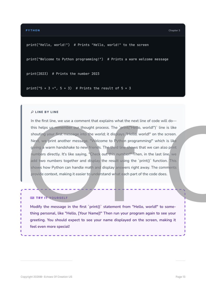 Python for Beginners: Complete Programming Guide | PDF (83 pages) + Interactive HTML | 18 Chapters | Instant Download image 15