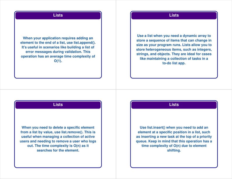 Data Structures Flashcards with Python Examples — 338 Cards | PDF, Anki Deck & HTML Study App | Coding Interview Prep image 13