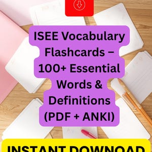 Transform Your ISEE Vocabulary Score — The Complete Flashcard & Anki Study Bundle