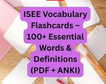 Transform Your ISEE Vocabulary Score — The Complete Flashcard & Anki Study Bundle