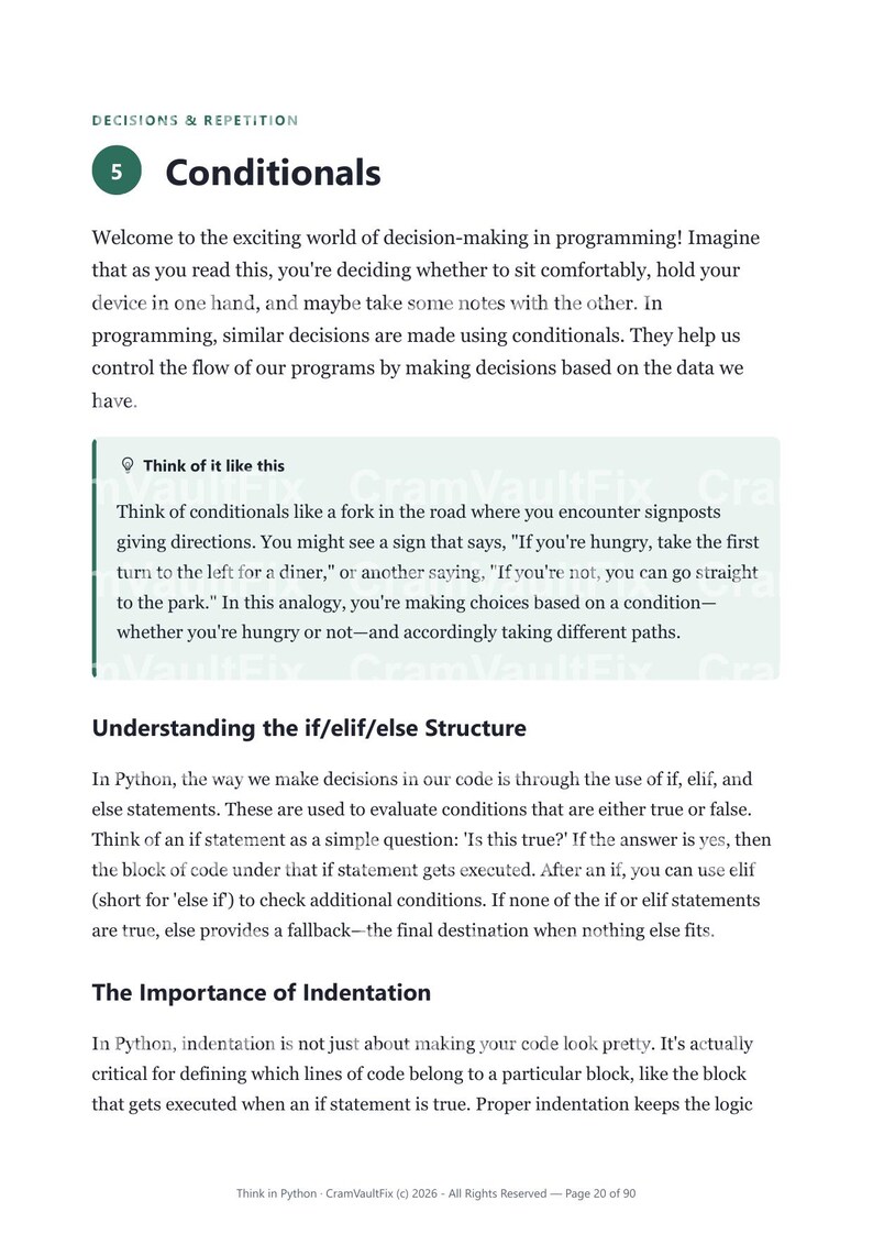 Piensa en Python / Aprende programación en Python para principiantes: libro electrónico con capítulo sobre IA, diagramas y proyectos reales / Descarga en PDF imagen 10