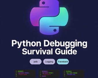 Python Debugging Survival Guide — Python PDF eBook and HTML - Beginner to Advanced Debug Reference - Instant Download