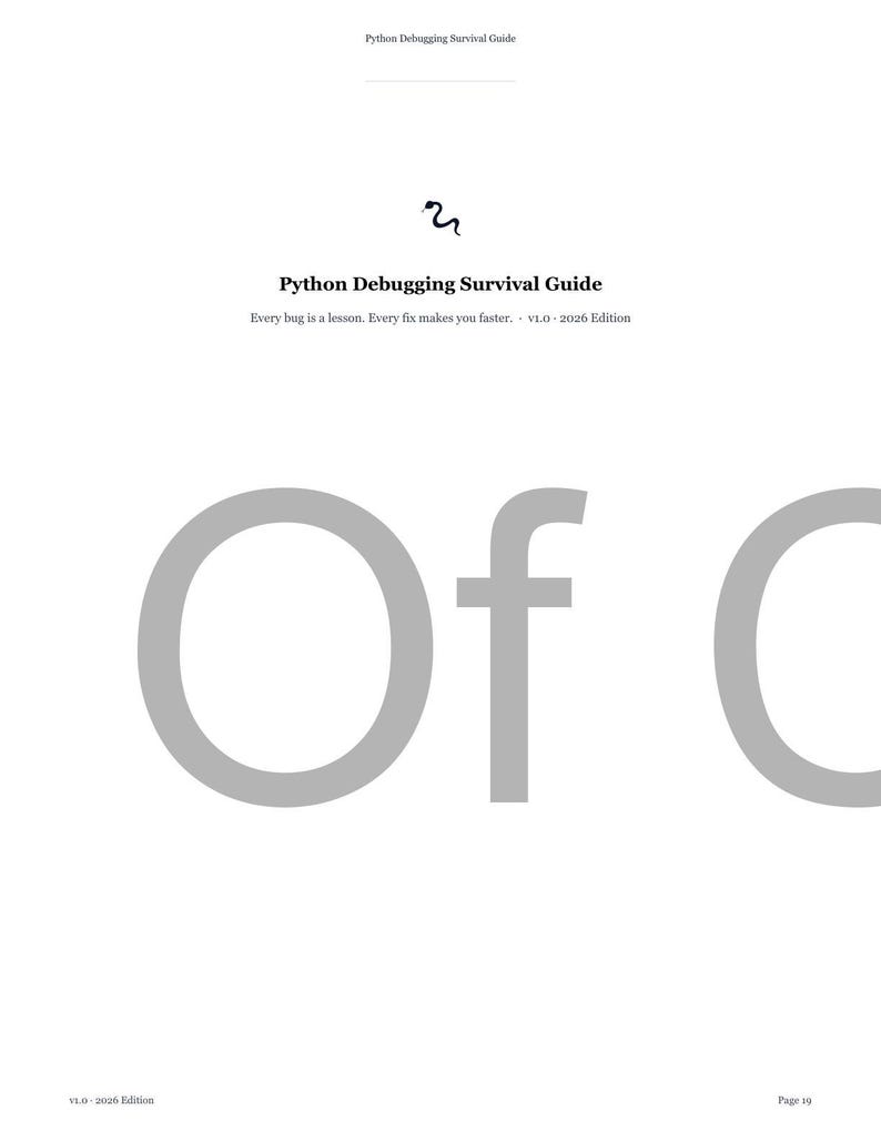 Survivalgids voor Python-foutopsporing: python-pdf-e-book en html: naslaggids voor foutopsporing voor beginners tot gevorderden: direct downloaden afbeelding 20