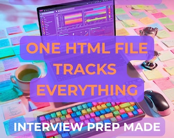Rastreador de preparación para entrevistas de Python / Herramienta de preparación para colocación laboral en informática / Organizador de entrevistas de programación / Aplicación HTML / Planificador de estudio de estructuras de datos y algoritmos / No se requiere iniciar sesión