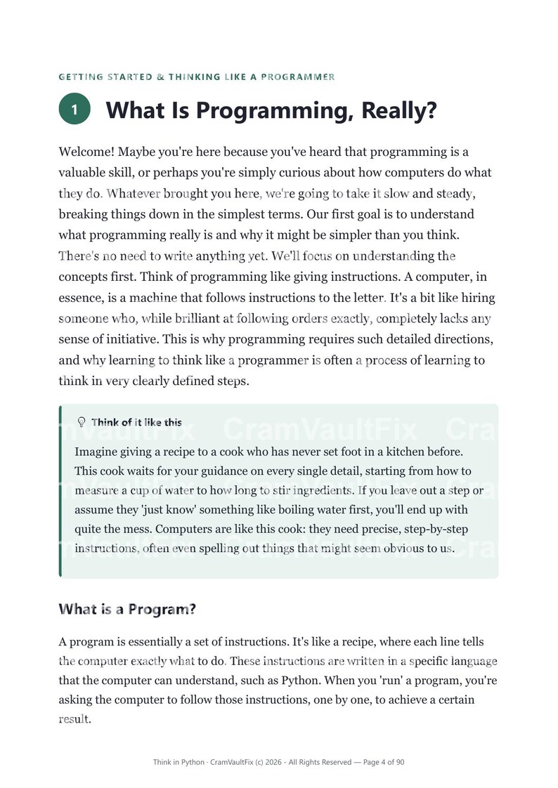 Piensa en Python / Aprende programación en Python para principiantes: libro electrónico con capítulo sobre IA, diagramas y proyectos reales / Descarga en PDF imagen 5