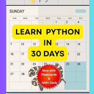 Learn Python in 30 Days: Beginner's Ebook (PDF)