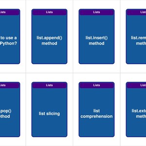 Data Structures Flashcards with Python Examples — 338 Cards | PDF, Anki Deck & HTML Study App | Coding Interview Prep image 8