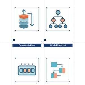 Data Structures Algorithms Flashcards 200 Illustrated Cards DSA Coding Interview Prep Printable Index Card Size Digital Download image 10