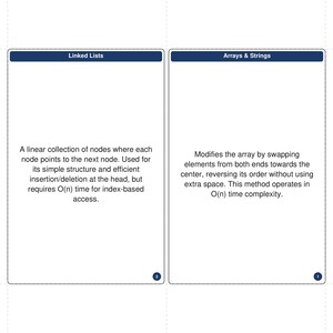 Flashcards met datastructuren en algoritmen (200 geïllustreerde kaarten) ter voorbereiding op DSA-coderingssollicitaties. Printbare kaarten op indexkaartformaat. Digitale download. afbeelding 6
