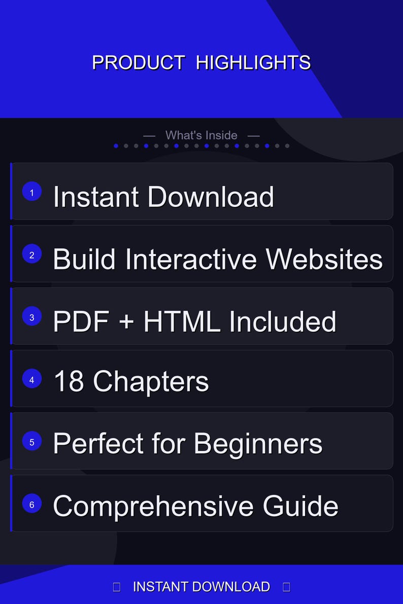 JavaScript for Beginners: Complete Practical Guide | PDF (90 pages) + Interactive HTML | 18 Chapters | Instant Download image 2