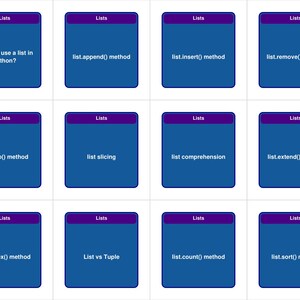 Data Structures Flashcards with Python Examples — 338 Cards | PDF, Anki Deck & HTML Study App | Coding Interview Prep image 10