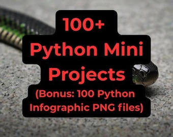100 Python Mini-Project Ideas – Learning Guide (PDF + 100 Infographics)