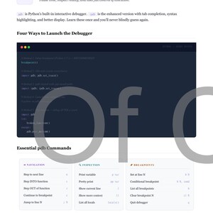 Survivalgids voor Python-foutopsporing: python-pdf-e-book en html: naslaggids voor foutopsporing voor beginners tot gevorderden: direct downloaden afbeelding 14