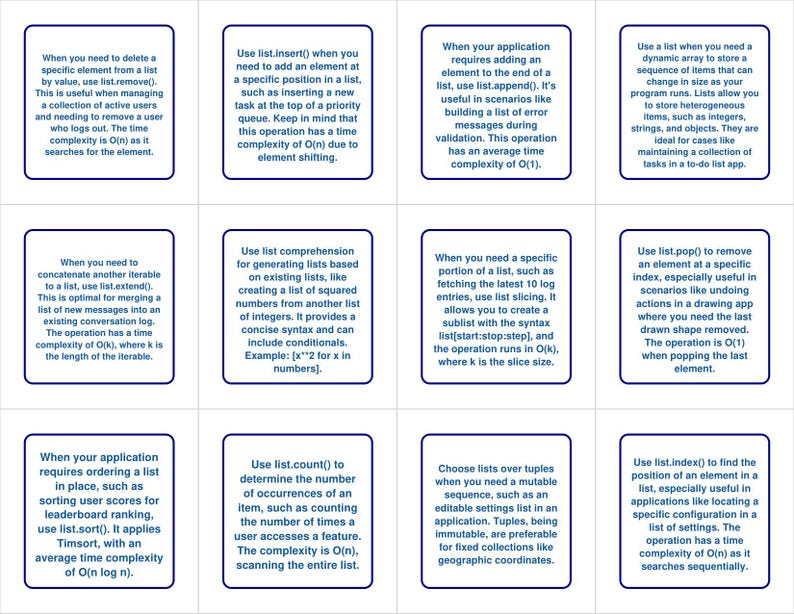 Data Structures Flashcards with Python Examples — 338 Cards | PDF, Anki Deck & HTML Study App | Coding Interview Prep image 19