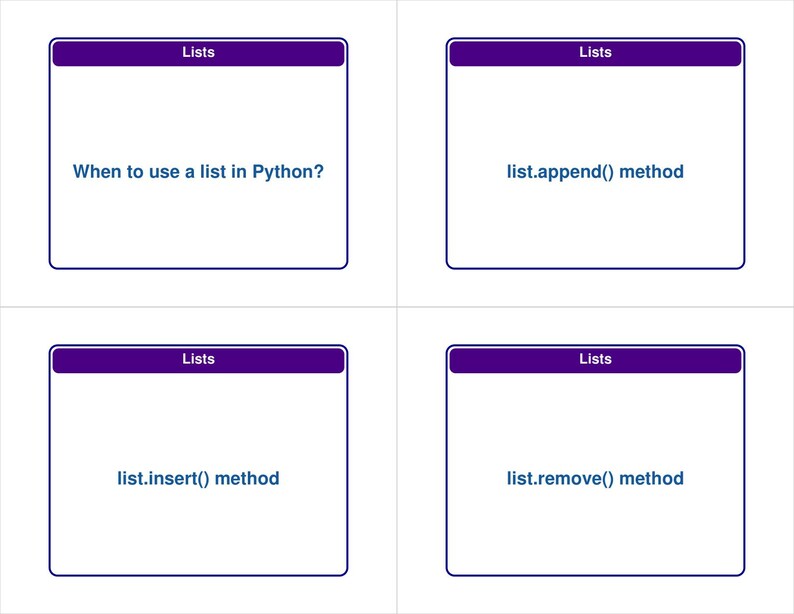 Data Structures Flashcards with Python Examples — 338 Cards | PDF, Anki Deck & HTML Study App | Coding Interview Prep image 12