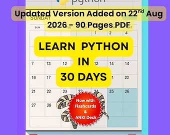 Learn Python in 30 Days: Beginner's Ebook (PDF)
