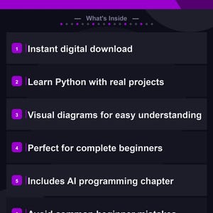 Piensa en Python / Aprende programación en Python para principiantes: libro electrónico con capítulo sobre IA, diagramas y proyectos reales / Descarga en PDF imagen 2