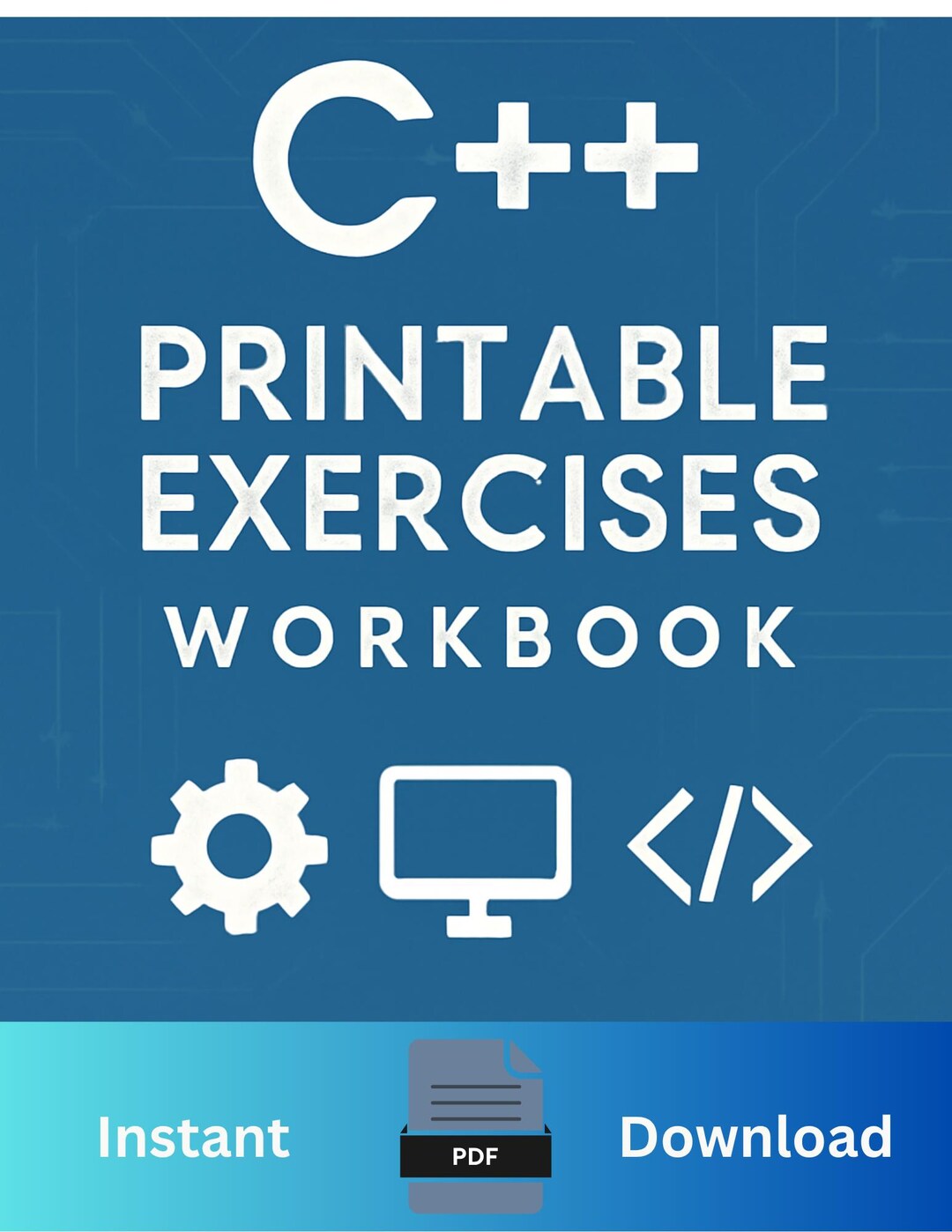 C++ Printable Exercises Workbook - Instant PDF Download - Etsy