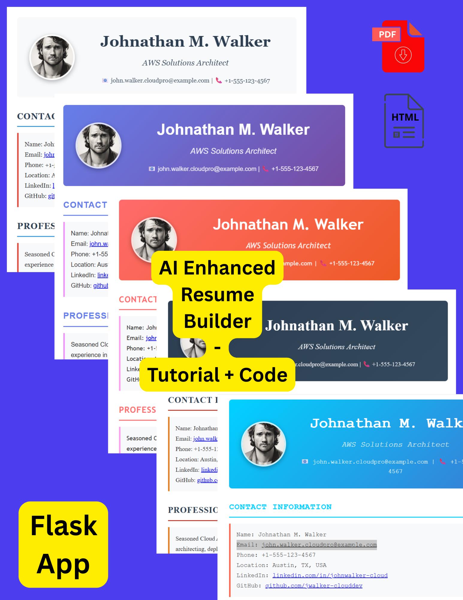 AI Resume Builder: Flask App Source Code & Tutorial (digital Download ...
