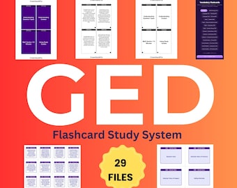 GED Exam Prep Flashcards 2025-2026 | 840 Cards | All Subjects | Anki Deck + 8 PDF Layouts + HTML App | Printable Study Guide