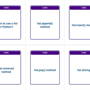 Data Structures Flashcards with Python Examples — 338 Cards | PDF, Anki Deck & HTML Study App | Coding Interview Prep image 14