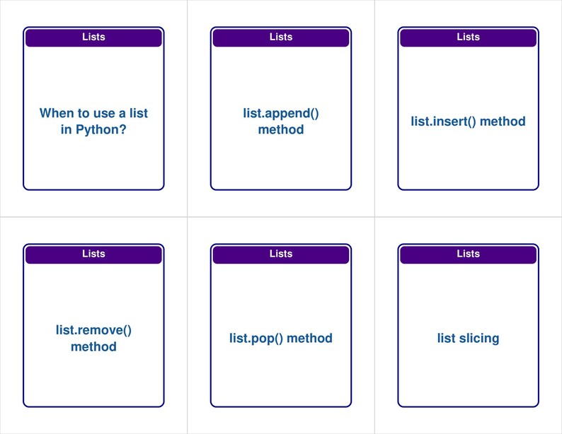 Data Structures Flashcards with Python Examples — 338 Cards | PDF, Anki Deck & HTML Study App | Coding Interview Prep image 14