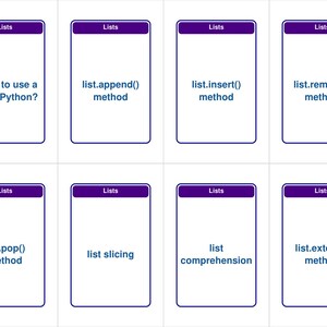 Data Structures Flashcards with Python Examples — 338 Cards | PDF, Anki Deck & HTML Study App | Coding Interview Prep image 16