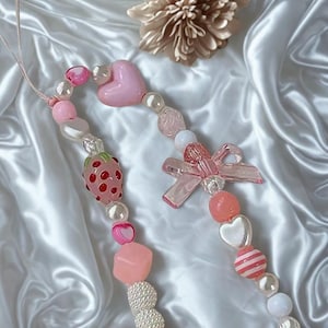 Sweet Strawberry Dream Phone Charm